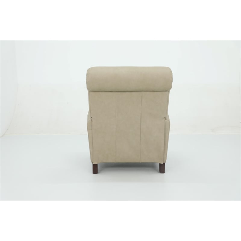 Barcalounger Harrington Push Thru The Arms Recliner in Cashmere Stone