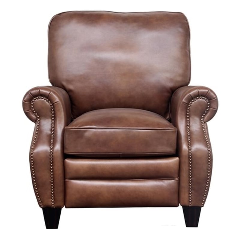Barcalounger Briarwood Push Thru The Arms Recliner in Wenlock Tawny
