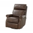 Barcalounger Crews Swivel Glider Recliner in Ashford Walnut