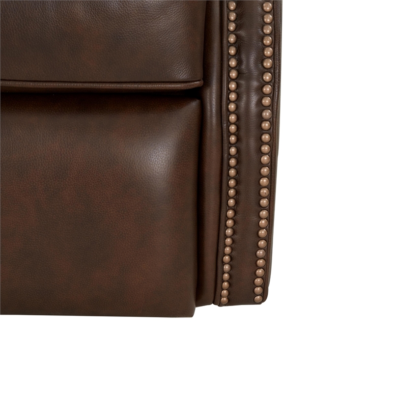 Barcalounger Crews Swivel Glider Recliner in Ashford Walnut