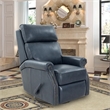 Barcalounger Crews Swivel Glider Recliner in Barone Navy Blue