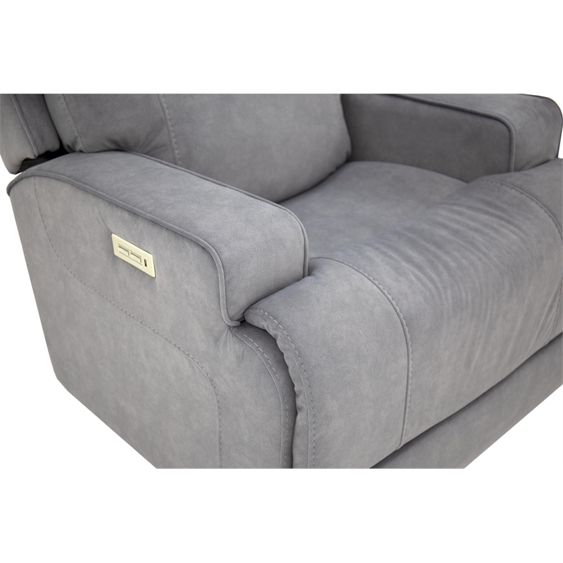 Barcalounger Ashbee Zero Gravity Power Recliner in Arula Dolphin