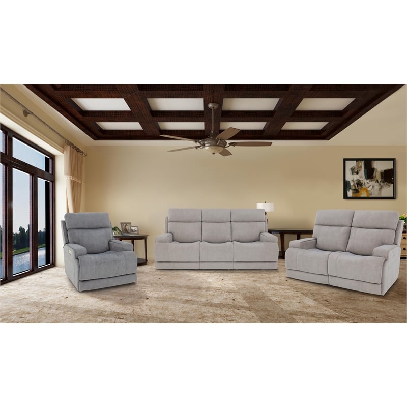 Barcalounger Ashbee Zero Gravity Power Recliner in Arula Dove