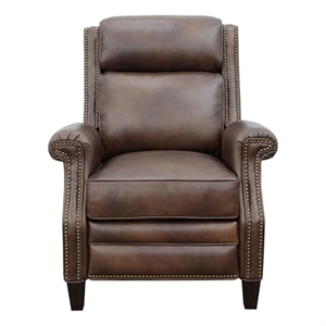 Barcalounger Barrett Power Recliner w/Power Head Rest in Worthington Cognac