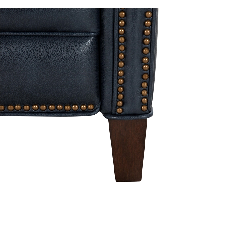 Barcalounger Barrett Power Recliner w/Power Head Rest in Barone Navy Blue