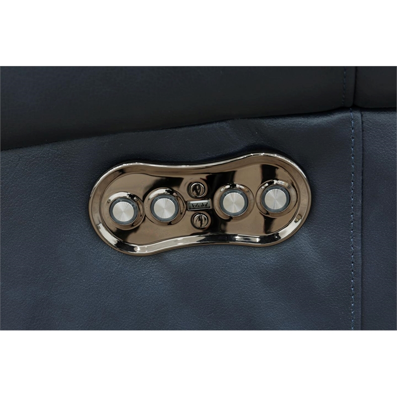 Barcalounger Blair Big & Tall Power Recliner w/Power Head Rest in Shoreham Blue