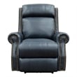 Barcalounger Blair Big & Tall Power Recliner w/Power Head Rest in Shoreham Blue