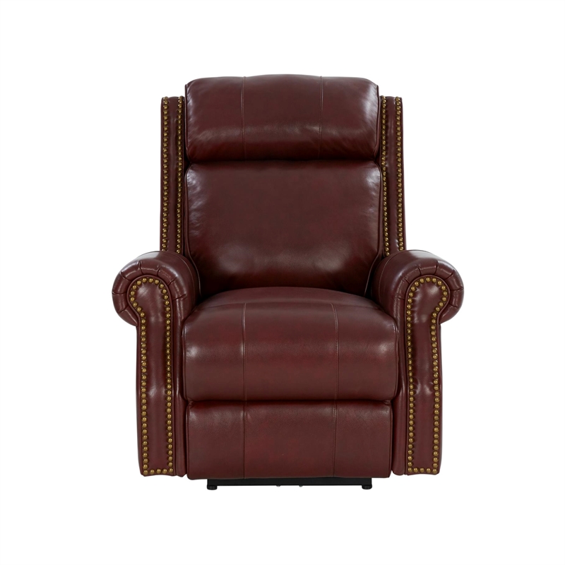 Barcalounger Blair Big & Tall Power Recliner w/Power Head Rest Marisol Cabernet