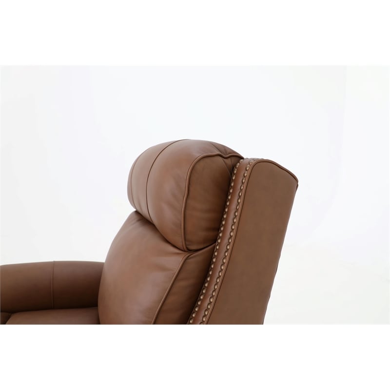 Barcalounger Blair Big & Tall Power Recliner w/Power Head Rest in Dobbs Saddle