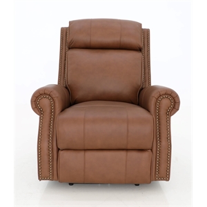 Barcalounger Blair Big & Tall Power Recliner w/Power Head Rest in Dobbs Saddle