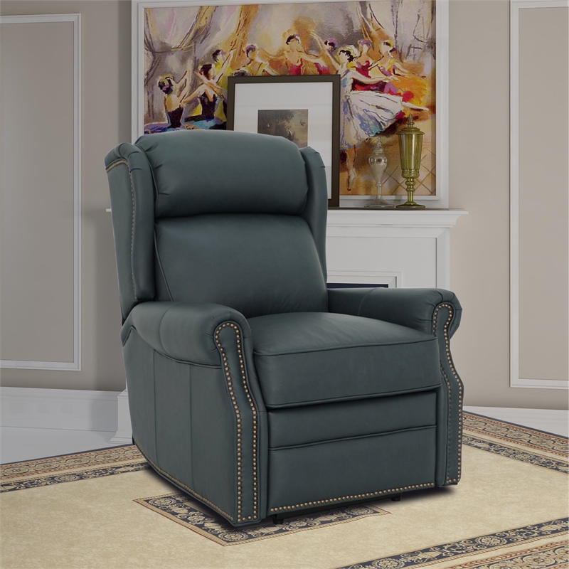 Barcalounger Gabby Power Recliner w/Head Rest & Lumbar in Santa Fe Ocean