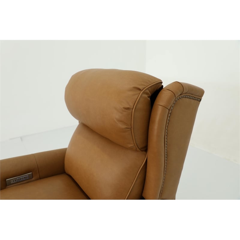 Barcalounger Gabby Power Recliner w/Head Rest & Lumbar in Santa Fe Brandy