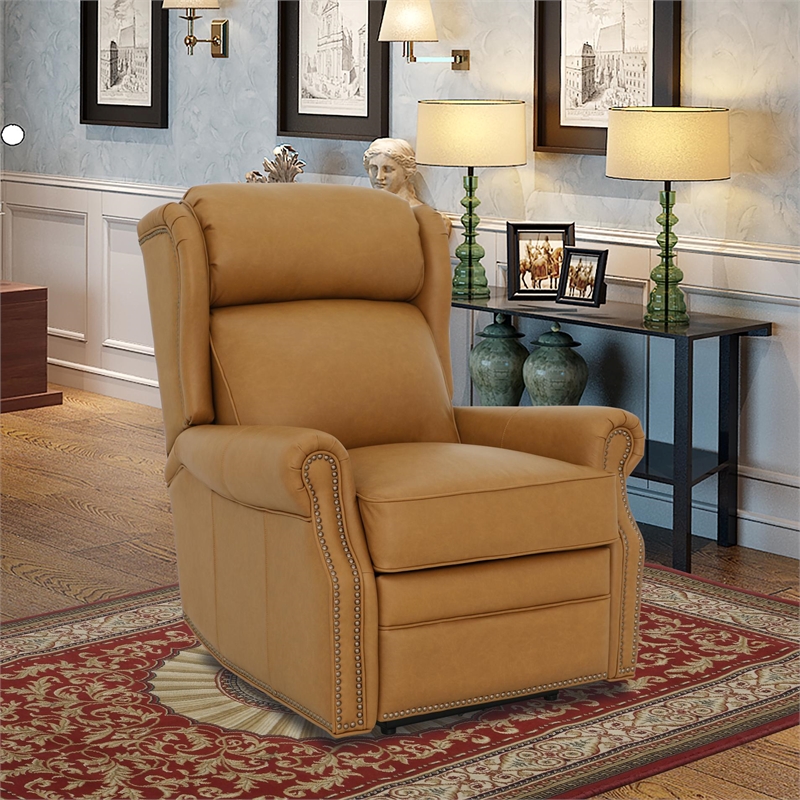 Barcalounger Gabby Power Recliner w/Head Rest & Lumbar in Santa Fe Brandy