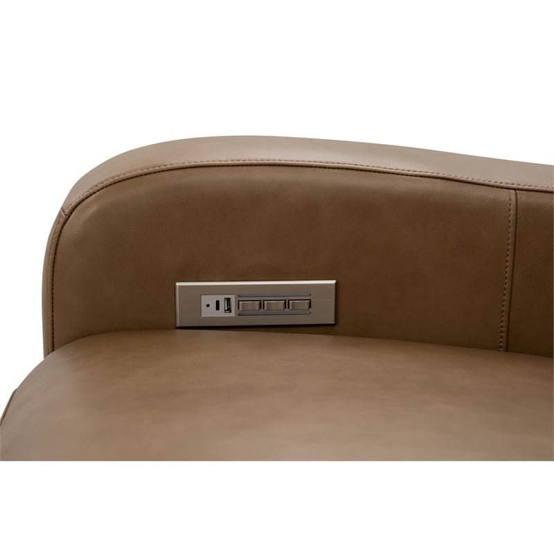 Barcalounger Ayden Power Recliner in Hillwood Toffee