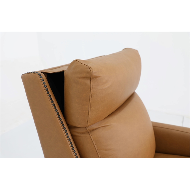Barcalounger Anaheim Power Recliner w/ Head Rest & Lumbar in Santa Fe Brandy