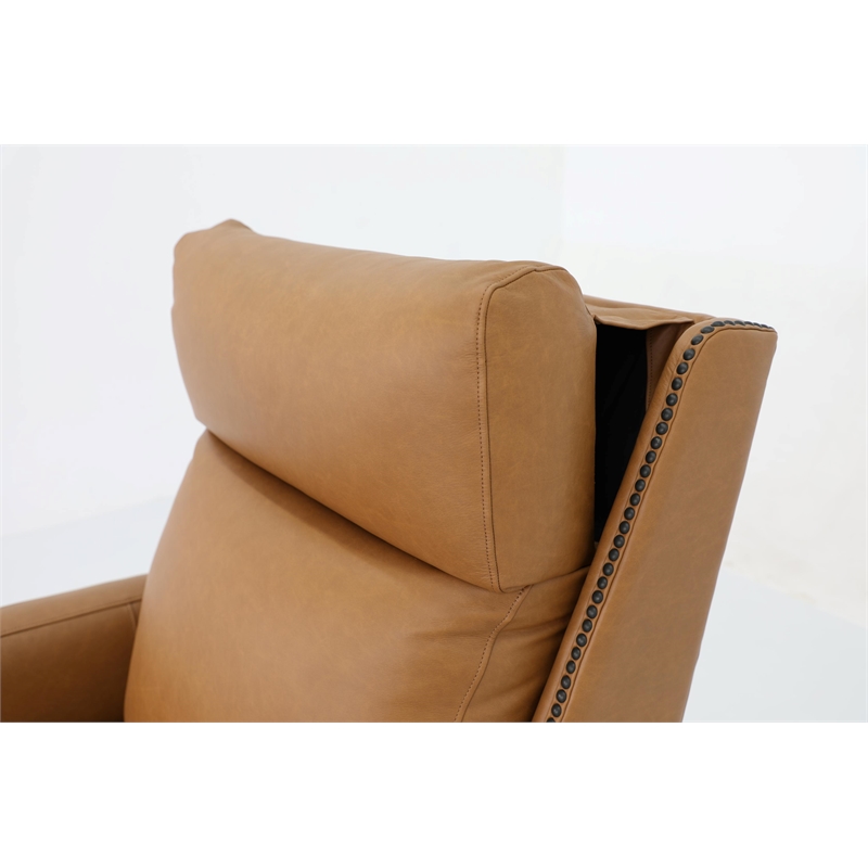 Barcalounger Anaheim Power Recliner w/ Head Rest & Lumbar in Santa Fe Brandy