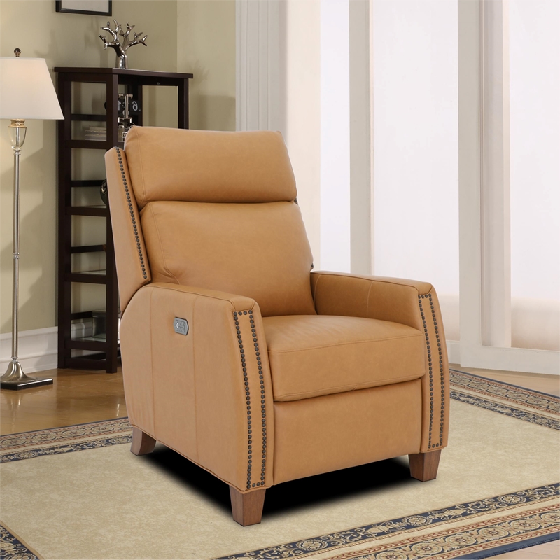 Barcalounger Anaheim Power Recliner w/ Head Rest & Lumbar in Santa Fe Brandy