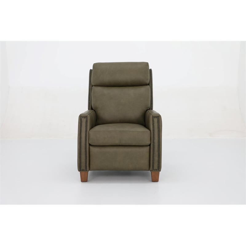 Barcalounger Anaheim Power Recliner w/ Head Rest & Lumbar in Oasis Olive