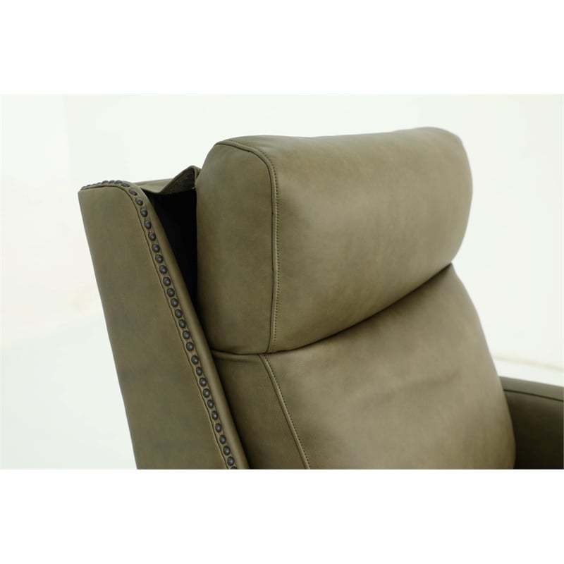 Barcalounger Anaheim Power Recliner w/ Head Rest & Lumbar in Oasis Olive