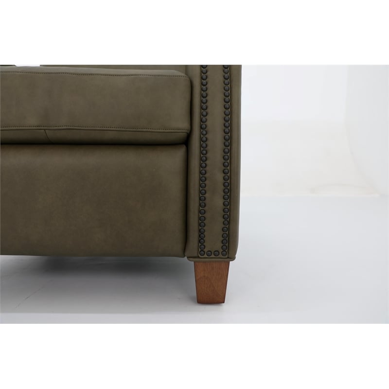 Barcalounger Anaheim Power Recliner w/ Head Rest & Lumbar in Oasis Olive