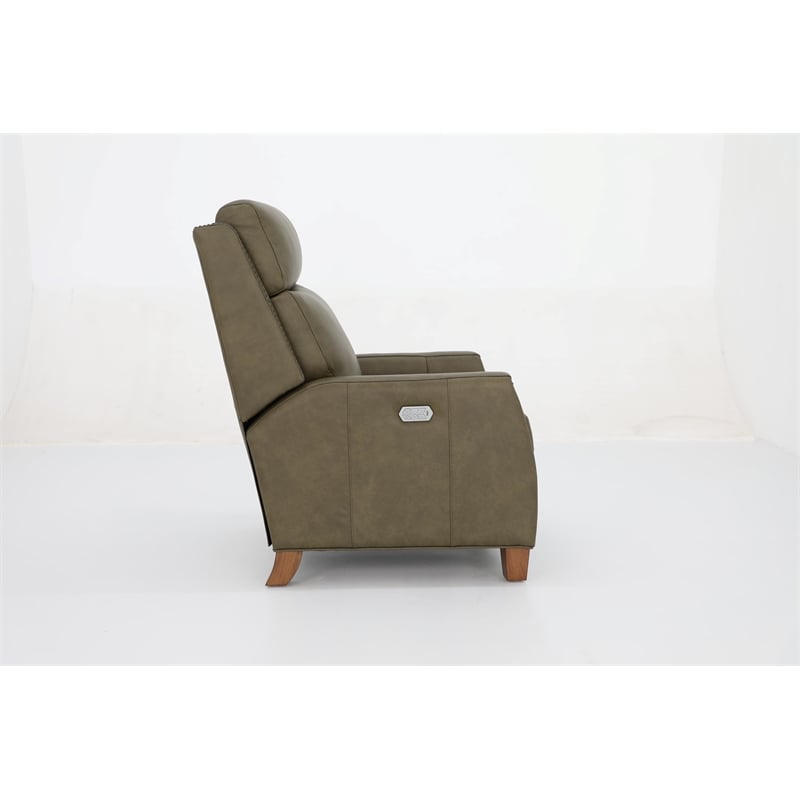 Barcalounger Anaheim Power Recliner w/ Head Rest & Lumbar in Oasis Olive