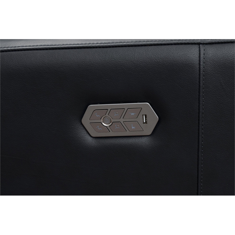 Barcalounger Anaheim Power Recliner w/ Head Rest & Lumbar in Shoreham Blue