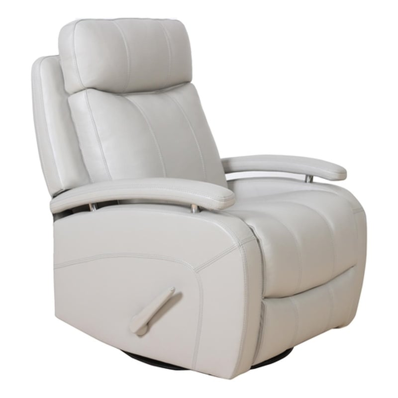 Barcalounger Duffy Swivel Glider Recliner in Gable Dove