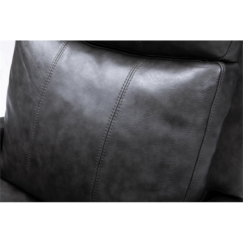 Barcalounger Duffy Swivel Glider Recliner in Ryegate Gray