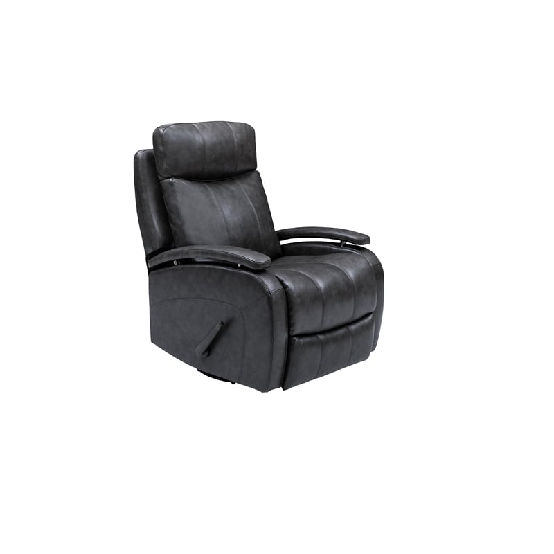 Barcalounger Duffy Swivel Glider Recliner in Ryegate Gray