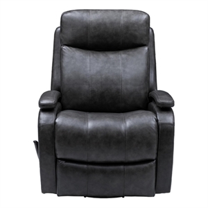 Barcalounger Duffy Swivel Glider Recliner in Ryegate Gray