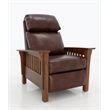 Barcalounger Mission Push Thru The Arms Recliner in Wenlock Fudge