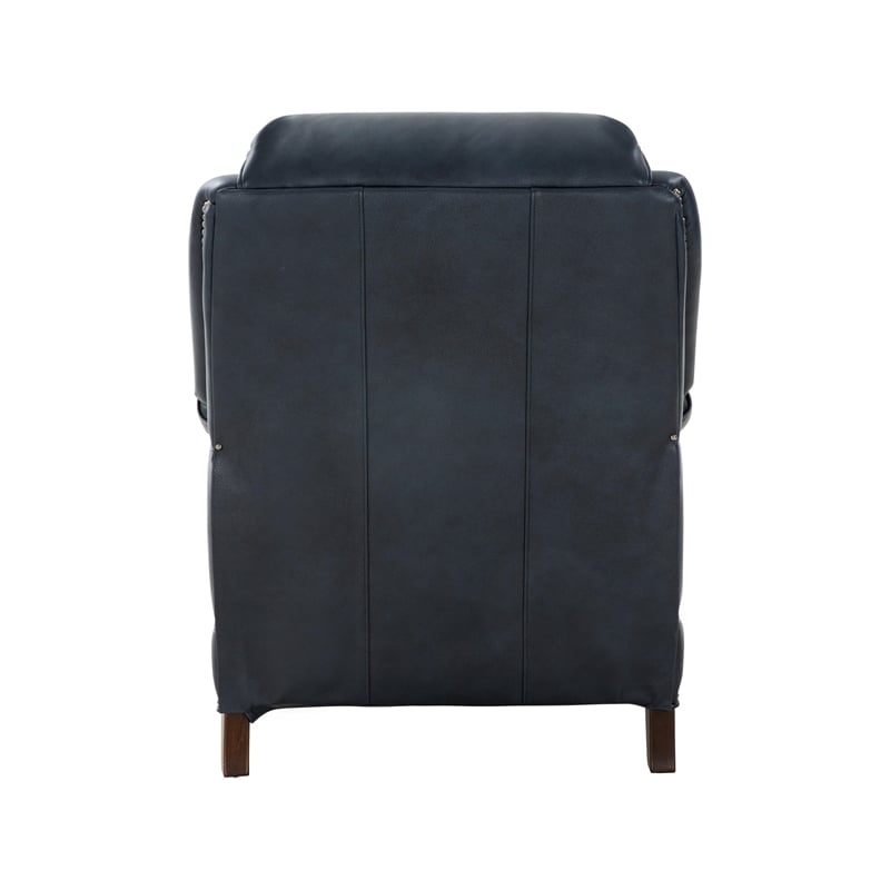 Barcalounger Ashebrooke Push Thru The Arms Recliner in Barone Navy Blue