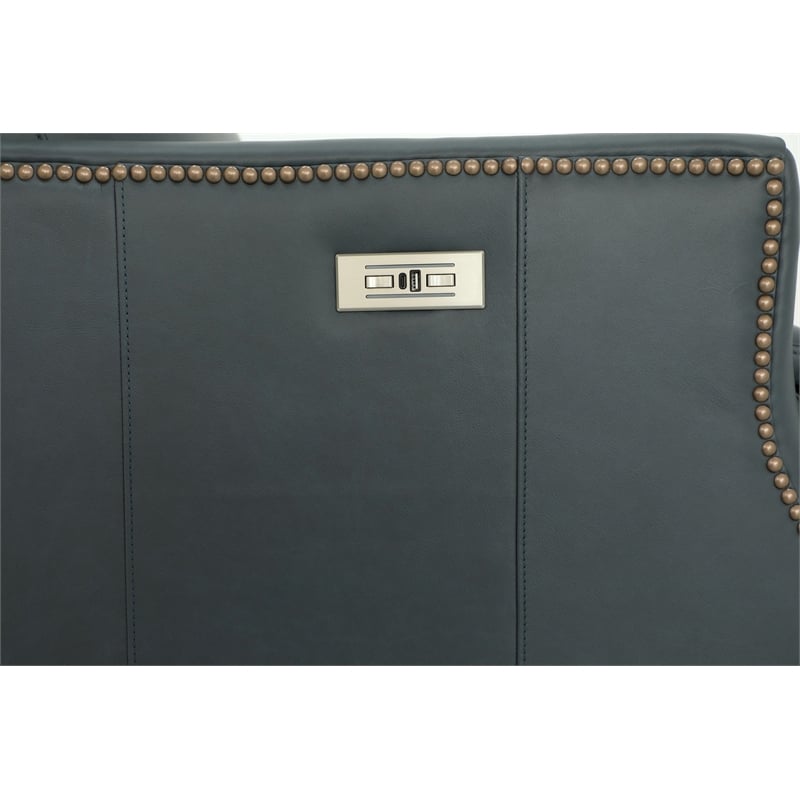 Barcalounger Charlotte Power Recliner w/Power Head Rest in Santa Fe Ocean