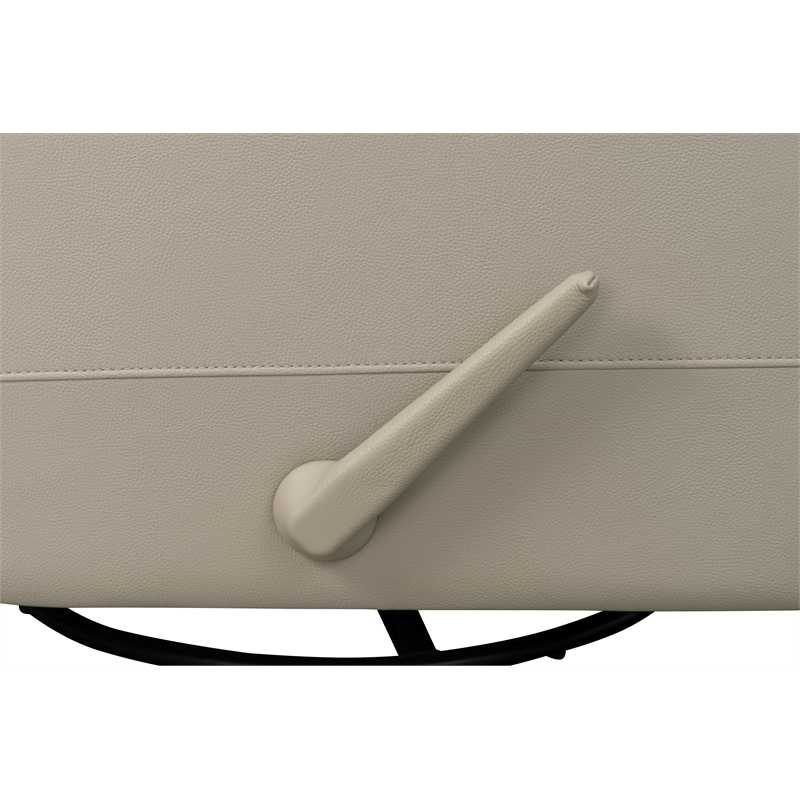 Barcalounger Nick Recliner Swivel Glider in Gable Dove