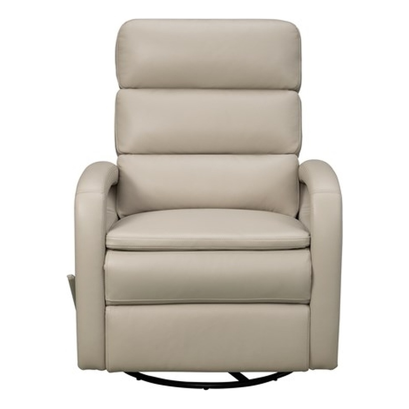 Barcalounger Nick Recliner Swivel Glider in Gable Dove