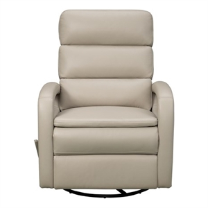 Barcalounger Nick Recliner Swivel Glider in Gable Dove