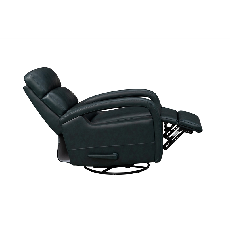 Barcalounger Nick Recliner Swivel Glider in Ryegate Sapphire Blue