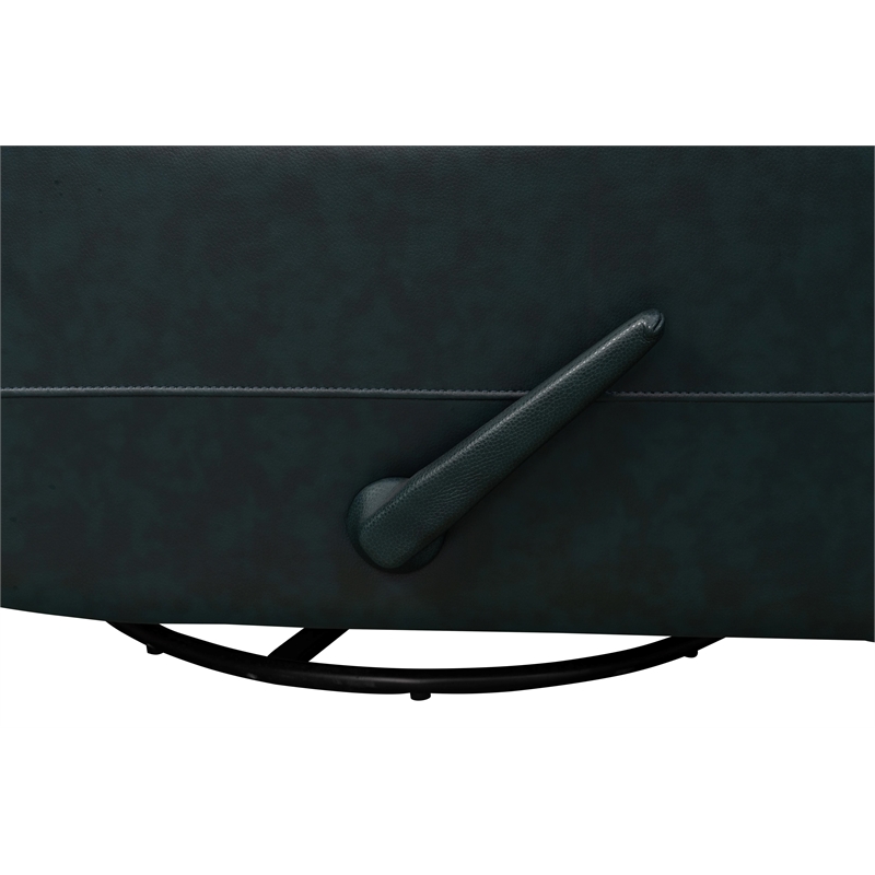 Barcalounger Nick Recliner Swivel Glider in Ryegate Sapphire Blue