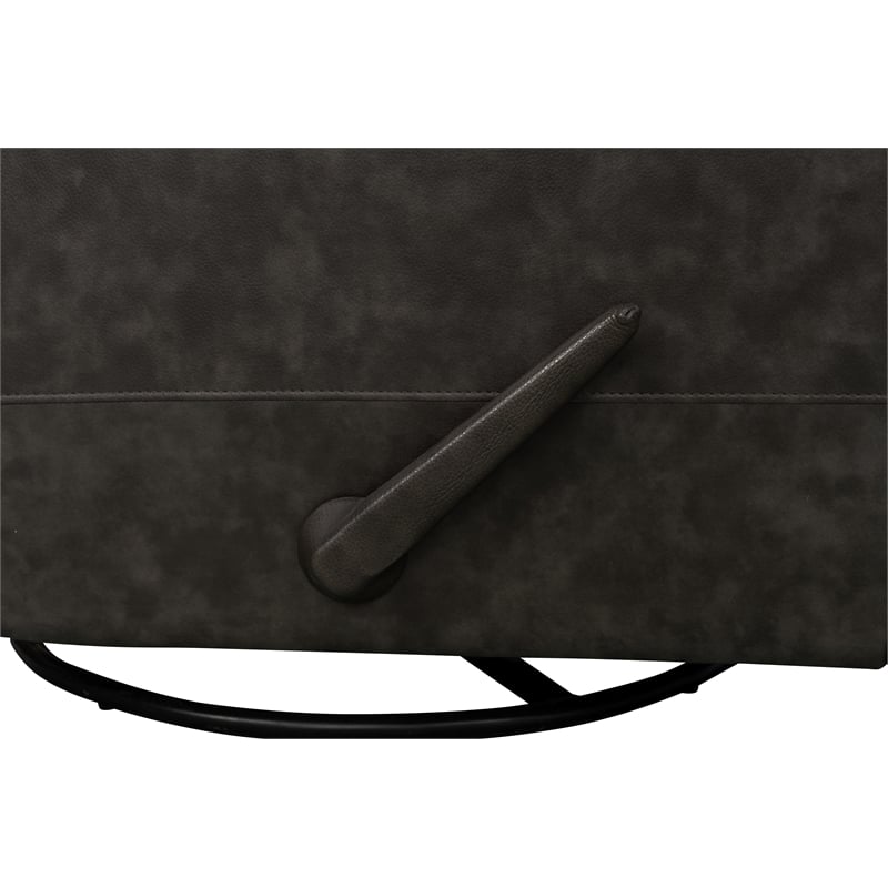 Barcalounger Nick Recliner Swivel Glider in Ryegate Gray