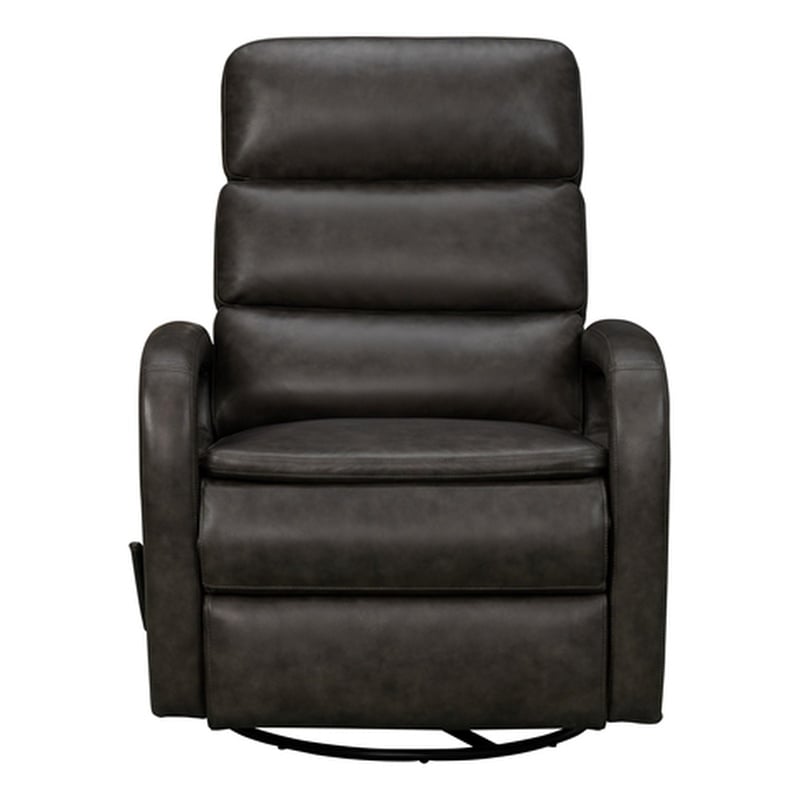 Barcalounger Nick Recliner Swivel Glider in Ryegate Gray