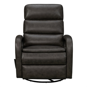 Barcalounger Nick Recliner Swivel Glider in Ryegate Gray