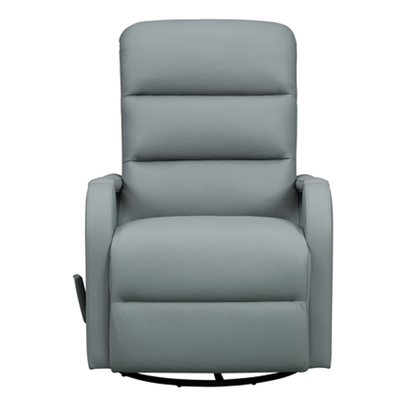 Barcalounger Sandhill Swivel Glider Recliner in Troy Spa Blue