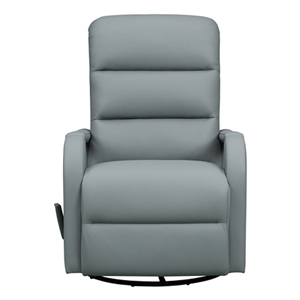 Barcalounger Sandhill Swivel Glider Recliner in Troy Spa Blue