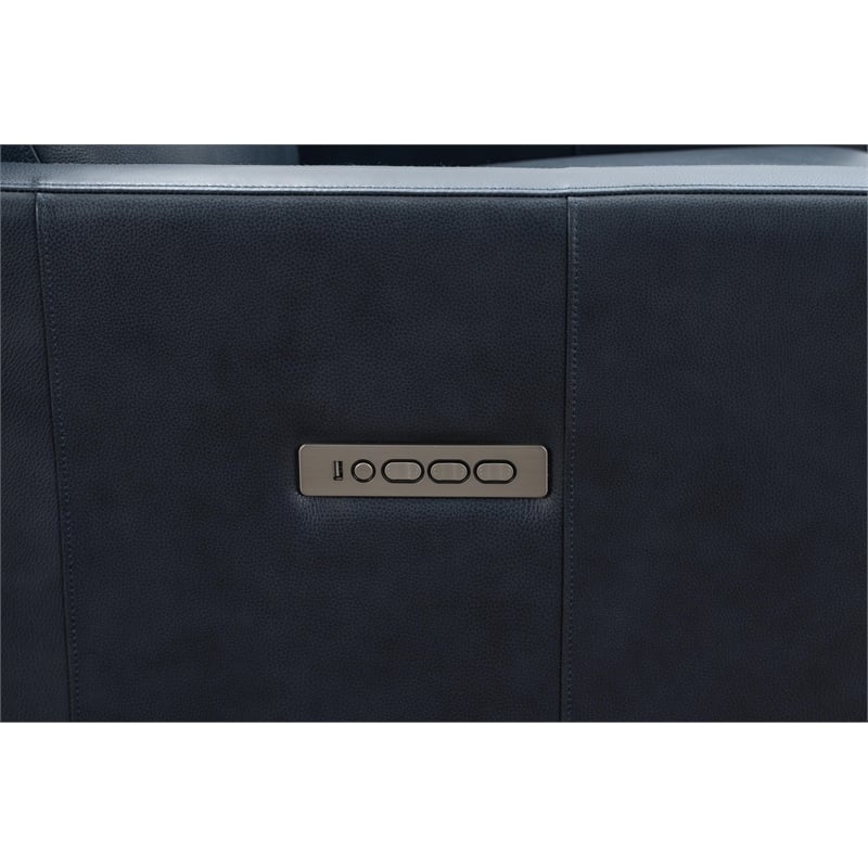 Barcalounger James Zero Gravity Power Recliner in Barone Navy Blue