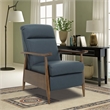 Barcalounger Hampton Push Thru The Arms Recliner in Santa Fe Ocean