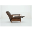 Barcalounger Hampton Push Thru The Arms Recliner in Oasis Walnut