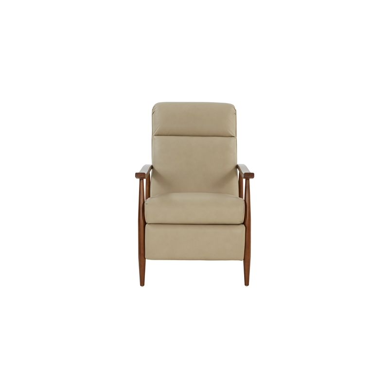 Barcalounger Hampton Push Thru The Arms Recliner in Shoreham Cream