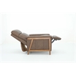 Barcalounger Lewiston Push Thru The Arms Recliner in Oasis Walnut