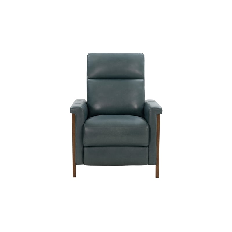 Barcalounger Lewiston Push Thru The Arms Recliner in Roma Bluegray