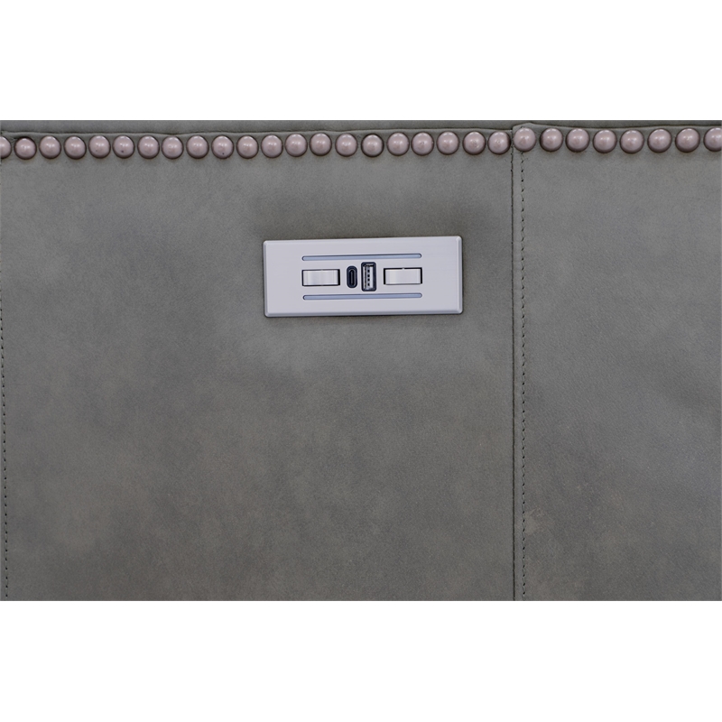 Barcalounger Charlotte Power Recliner w/Power Head Rest in Oasis Olive